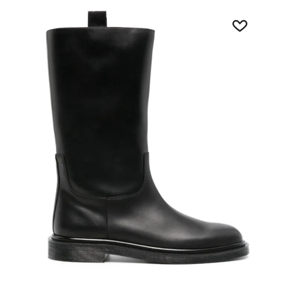 The Row Ranger Tubo Boots Black Leather -  size 39
